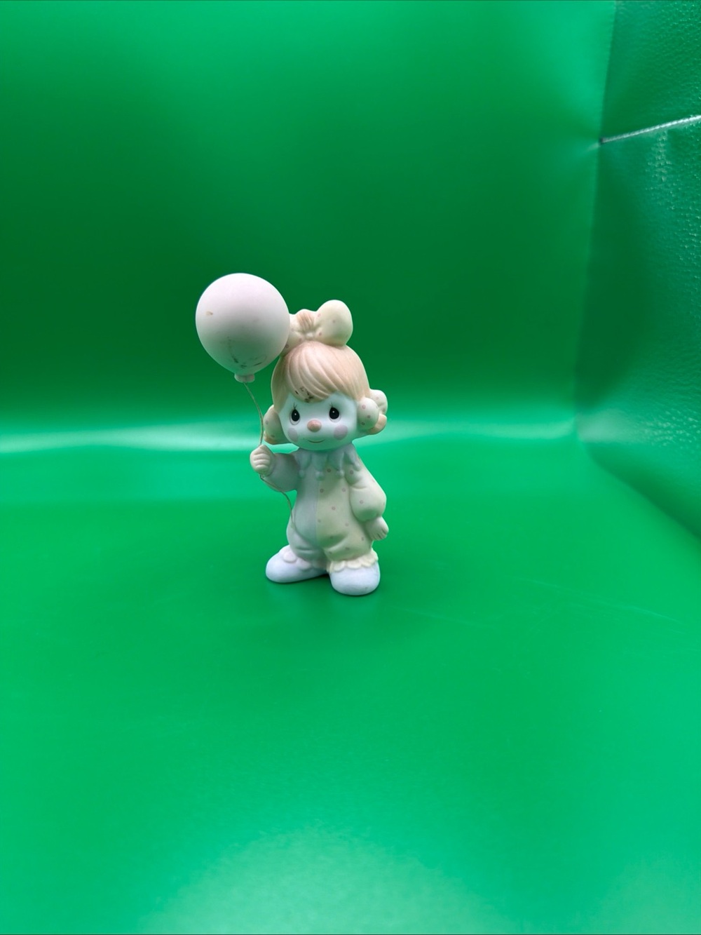 Precious Moments Cream and White Child Figurine with Balloon